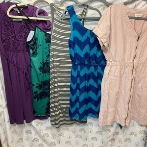 Universal Thread Pink Zip-Front Short Sleeve Top